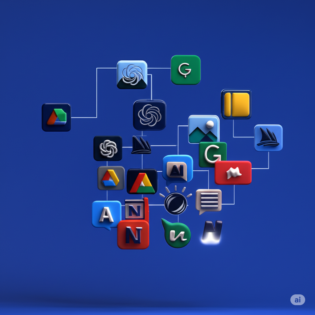 AI Tools Collection - Interconnected Network of AI Applications